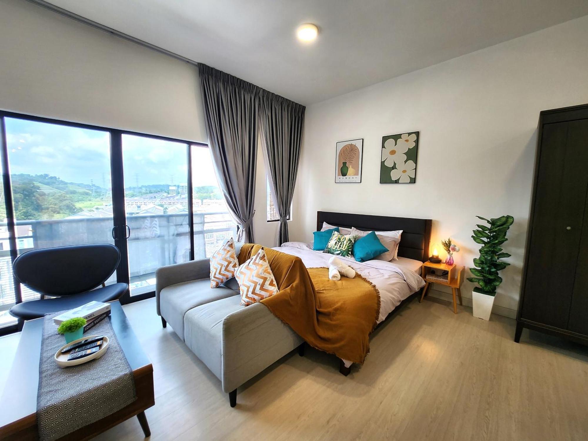 Taman Equine Comfy Studio#Greenery View#4 Pax#Aeon Mall Seri Kembangan Zewnętrze zdjęcie